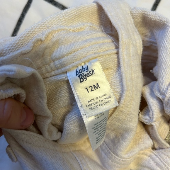 Baby B’Gosh Sweat Overalls Cream Size 12 Months - Picture 7 of 7